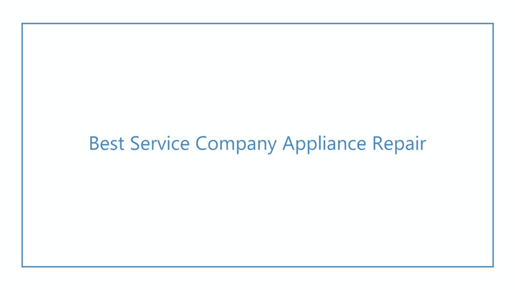 best-service-company-appliance-repair