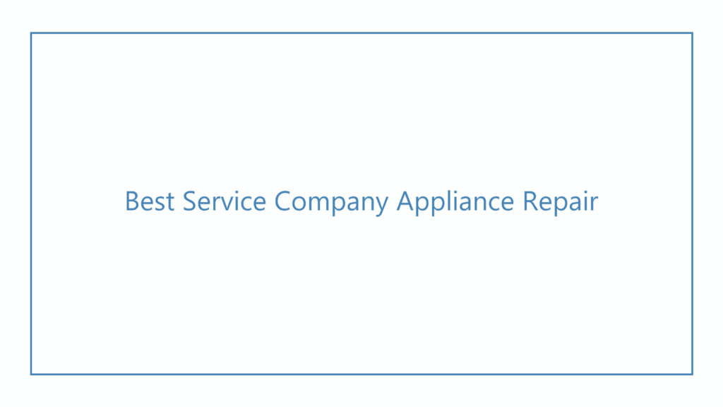 best-service-company-appliance-repair