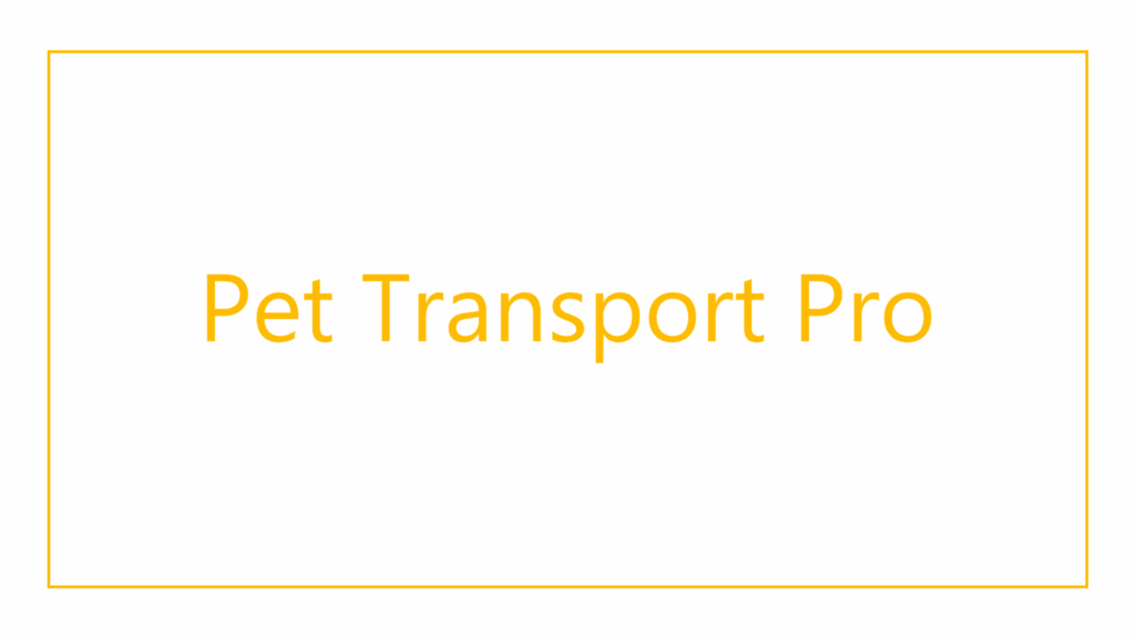 pet-transport-pro