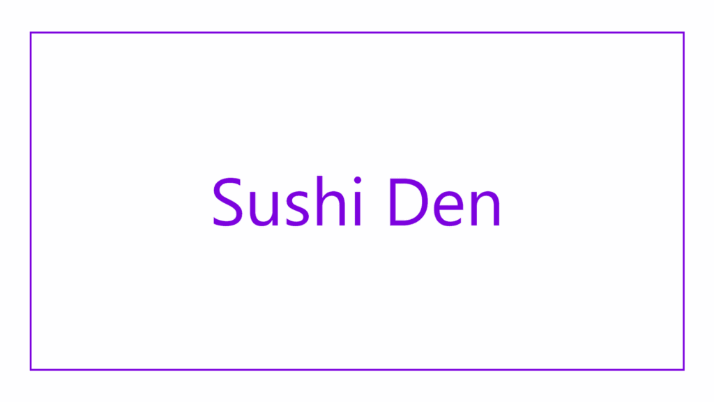 sushi-den