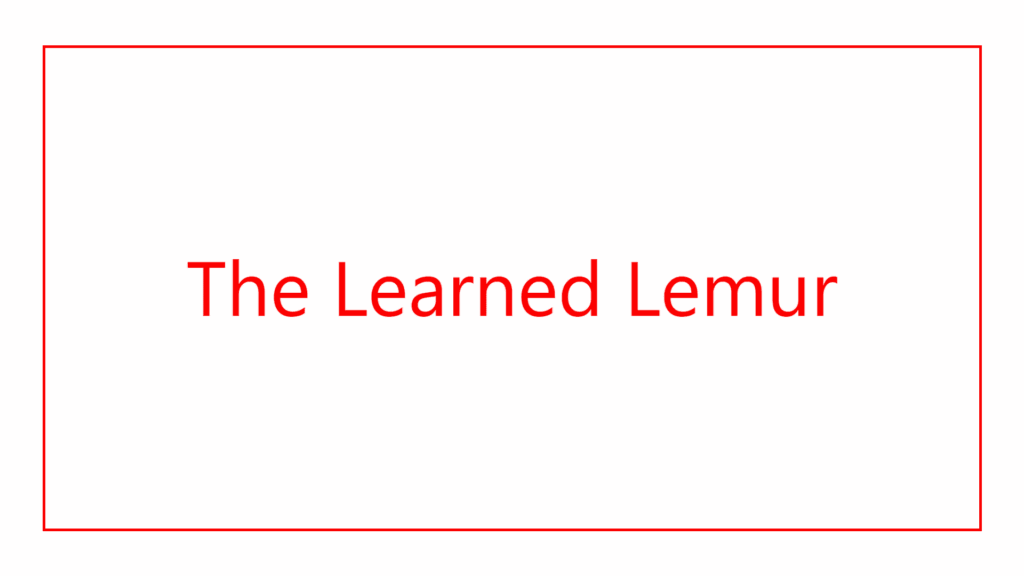 the-learned-lemur